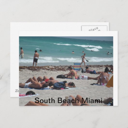 Carte Postale Sortie de plage de Spring break. (Devant / Derrière)