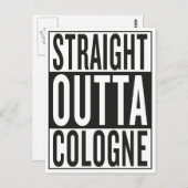 Carte Postale sortie directe de Cologne (Devant / Derrière)