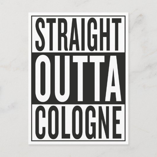 Carte Postale sortie directe de Cologne (Devant)