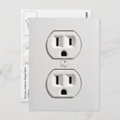 Carte Postale Sortie électrique fausse (Devant / Derrière)