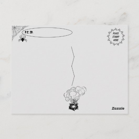 Carte postale Sortie Halloween (Dos)