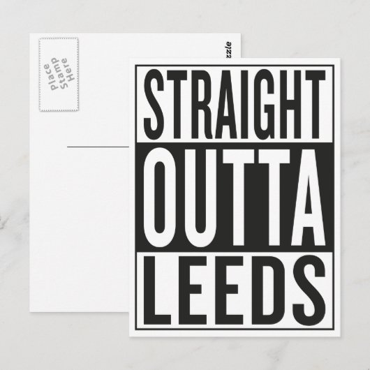 Carte Postale sortie Leeds (Devant / Derrière)