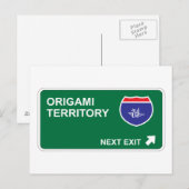 Carte Postale Sortie suivante Origami (Devant / Derrière)