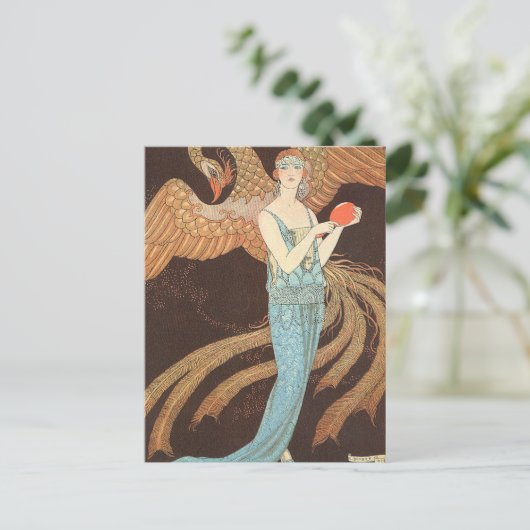 Carte Postale Sortièges ou divination par George Barbier (Debout devant)