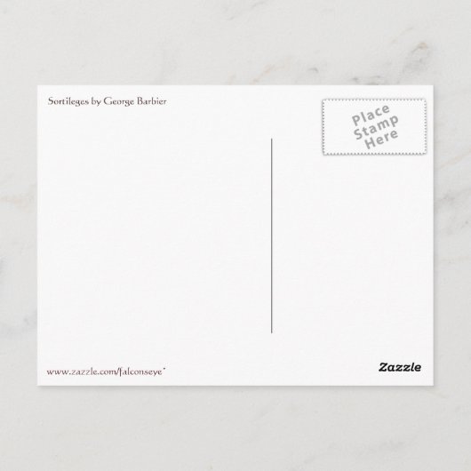 Carte Postale Sortièges ou divination par George Barbier (Dos)