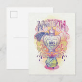 Carte Postale Sortilège Harry Potter | Flacon de Potion d'Amour  (Devant / Derrière)