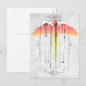 Carte Postale Sortilège Harry Potter | Infographie de la baguett (Devant / Derrière)