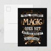 Carte Postale Sortilège Harry Potter | Juste Parce Que Vous Êtes (Devant / Derrière)