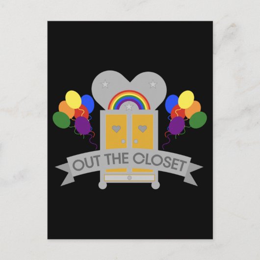 Carte Postale Sortir de la fête gay (Devant)