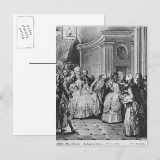 Carte Postale Sortir de l'Opéra (Devant / Derrière)