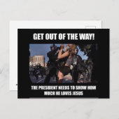 Carte Postale sortir du chemin (Devant / Derrière)