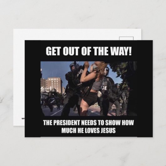 Carte Postale sortir du chemin (Devant / Derrière)