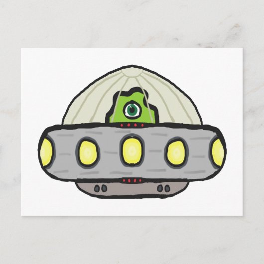 Carte Postale Soucoupe volante (Devant)