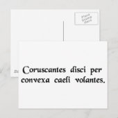 Carte Postale Soucoupes volantes (Devant / Derrière)