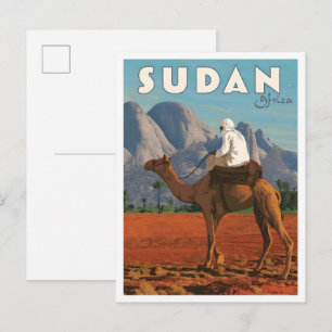 Carte Postale Soudan Afrique Voyage Vintage