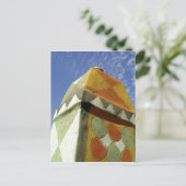 Carte Postale Soudan, Nord (Nubie), Toit décoré (Debout devant)