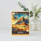 Carte Postale Soudan | Peinture Vintage (Debout devant)