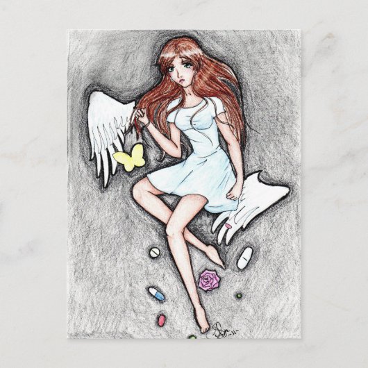 Carte Postale Souffrance silencieuse (Devant)