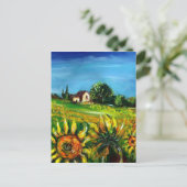 CARTE POSTALE SOUFFRANCES ET CAMPAGNE EN TOSCANE (Debout devant)