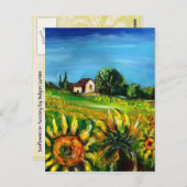 CARTE POSTALE SOUFFRANCES ET CAMPAGNE EN TOSCANE (Devant / Derrière)