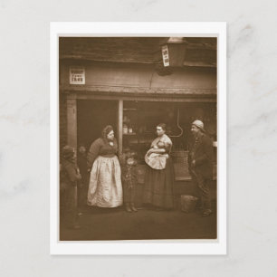 Carte Postale Souffre des inondations, de 'Street Life in Lon