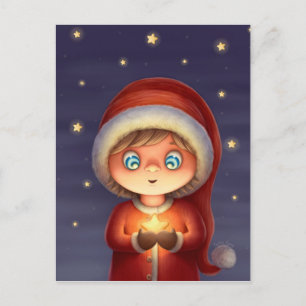 Carte Postale Souhait sur une étoile