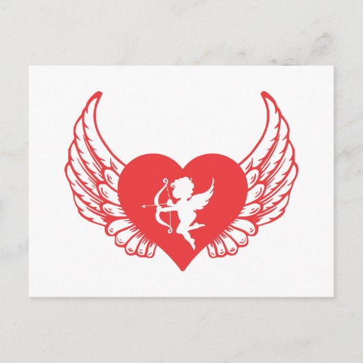 Carte Postale Souhaitez la Saint Valentin (Devant)