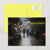 Carte Postale Souk de Marrakech au Maroc (Devant / Derrière)