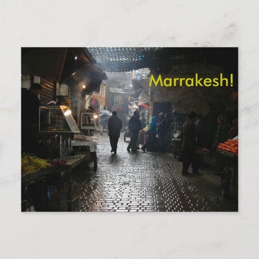 Carte Postale Souk de Marrakech au Maroc (Devant)