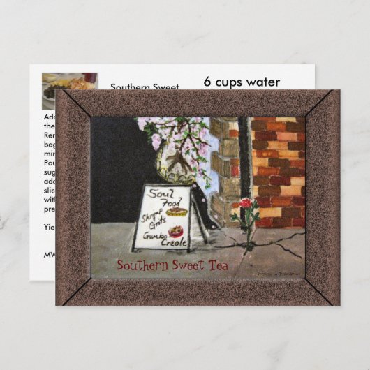 Carte Postale Soul à la mode du Sud (Devant / Derrière)