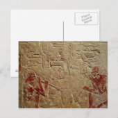 Carte Postale Soulagement représentant des souffleurs de verre (Devant / Derrière)