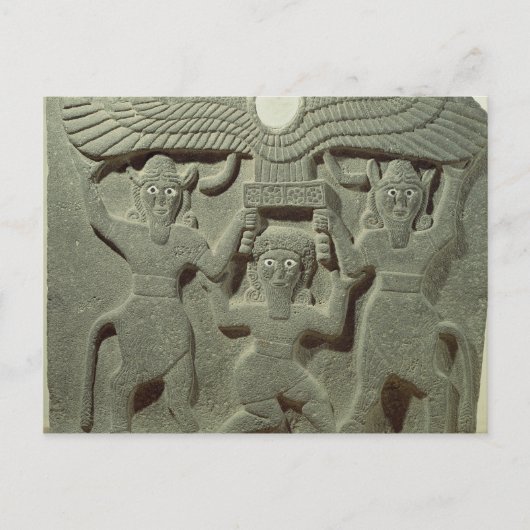 Carte Postale Soulagement représentant Gilgamesh entre deux (Devant)