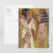 Carte Postale Soulagement représentant la déesse Hathor placer (Devant / Derrière)