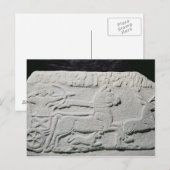 Carte Postale Soulagement représentant une chasse au cerf (Devant / Derrière)