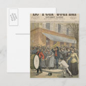 Carte Postale Soulèvement contre une armée du salut (Devant / Derrière)