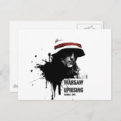 Carte Postale soulèvement de Varsovie (Devant / Derrière)