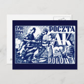 Carte Postale Soulèvement de Varsovie 1944 (Devant / Derrière)