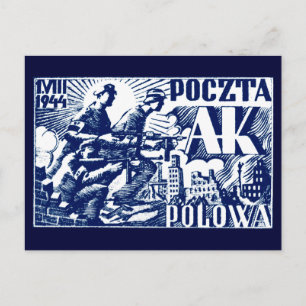 Carte Postale Soulèvement de Varsovie 1944