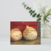 Carte Postale Soupe au gratin d'oignon français (Debout devant)