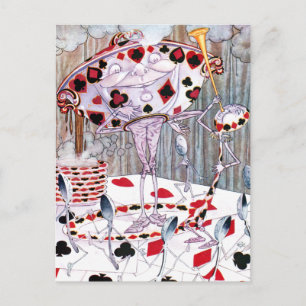 Carte Postale Soupe, belle soupe d'Alice au pays des merveilles