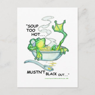 Carte Postale Soupe de grenouille