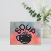 Carte Postale Soupe de Guérison Répare Tout  (Debout devant)