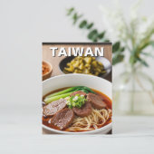 Carte Postale Soupe de nouilles de boeuf à Taiwan (Debout devant)