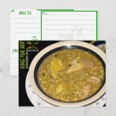 Carte Postale Soupe de pois de gungo (Devant / Derrière)