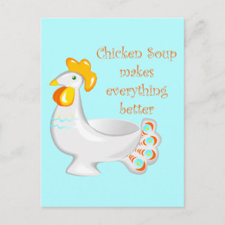 Carte Postale Soupe de poulet