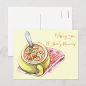 Carte Postale Soupe de poulet au vermicelle (Devant / Derrière)