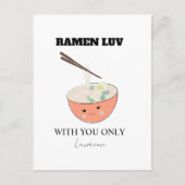 Carte Postale Soupe de ramen mignon à longue distance de prison (Devant)