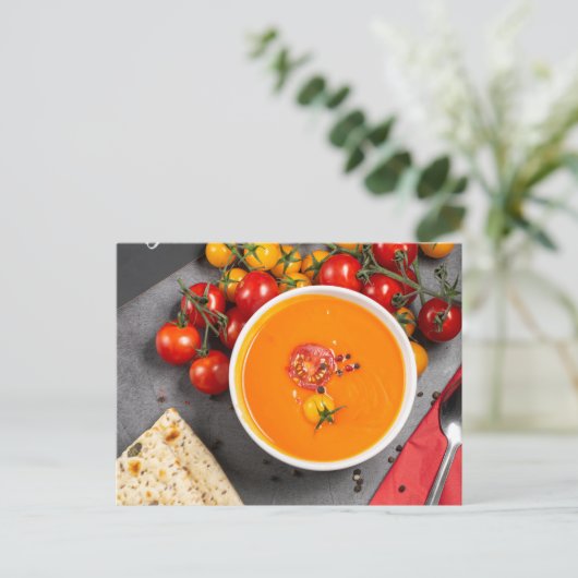 Carte Postale Soupe de tomates (Debout devant)