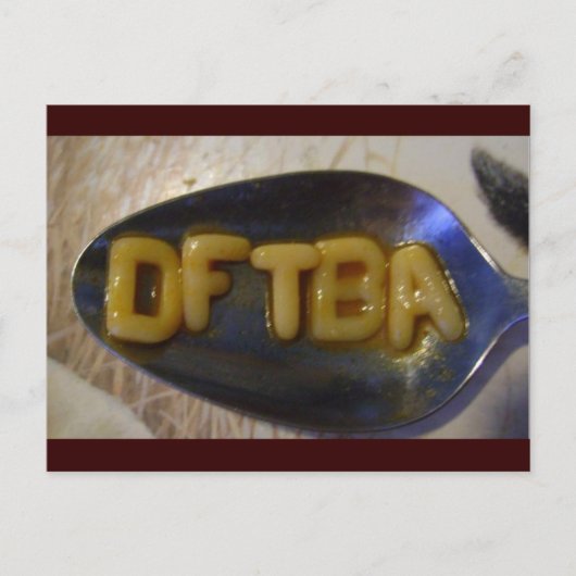 Carte Postale Soupe DFTBAlphabet (Devant)