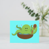 Carte Postale Soupe d'octopus (Debout devant)